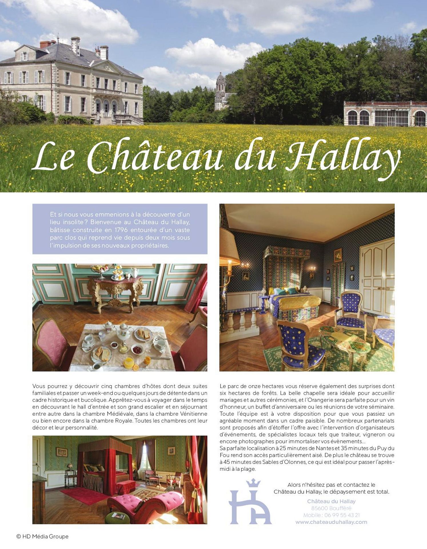 Château du Hallay | PRESSE